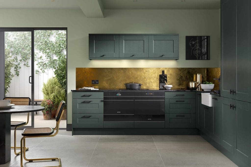 Kensington Heritage Green Cameo 1 | Aristocraft Kitchens