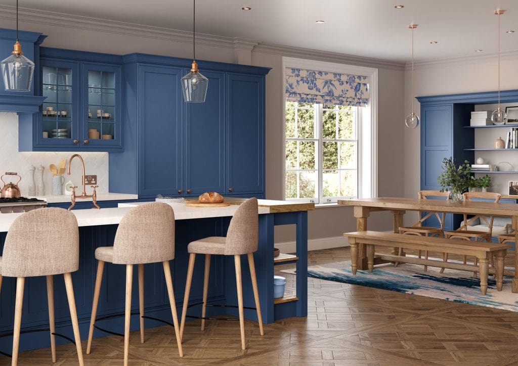 Winslow Parisian Blue Cameo 3 Rgb | Aristocraft Kitchens