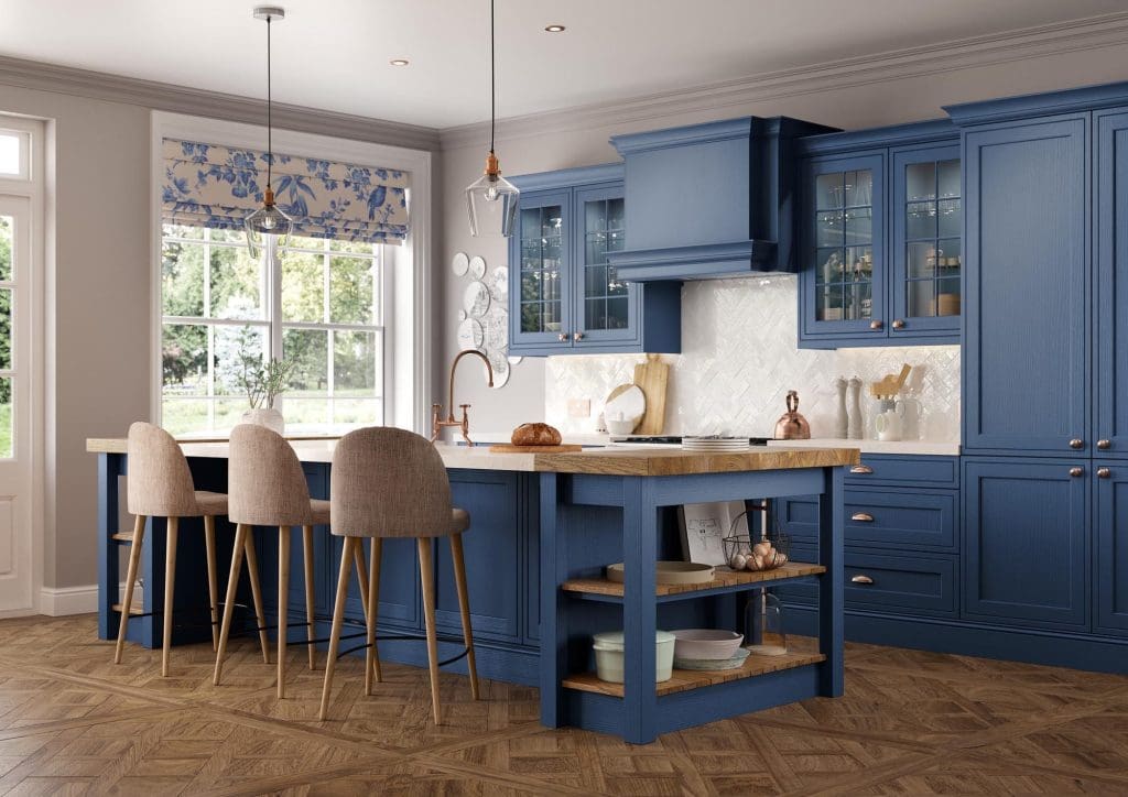 Winslow Parisian Blue Main Shoot Rgb | Aristocraft Kitchens