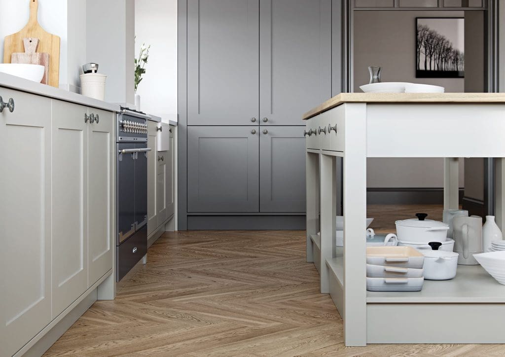 Georgia Light Grey And Dust Grey Cameo 1 Rgb | Aristocraft Kitchens