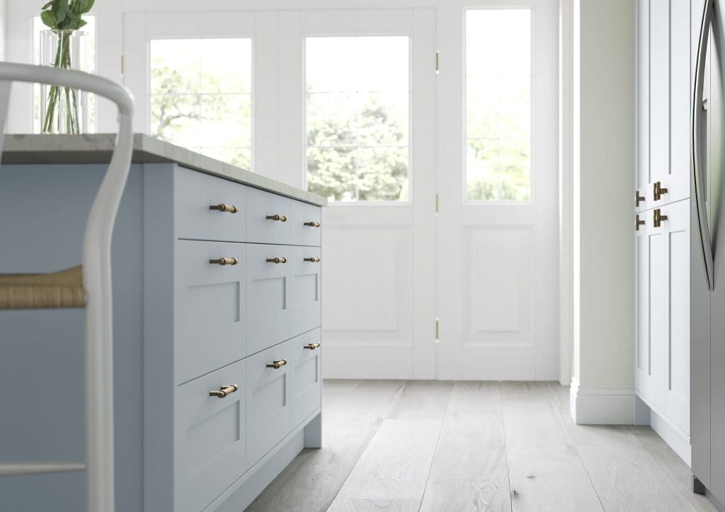 Georgia Pantry Blue Cameo 4 | Aristocraft Kitchens