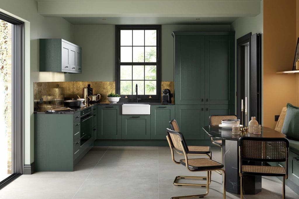 Kensington Heritage Green Main Shot | Aristocraft Kitchens