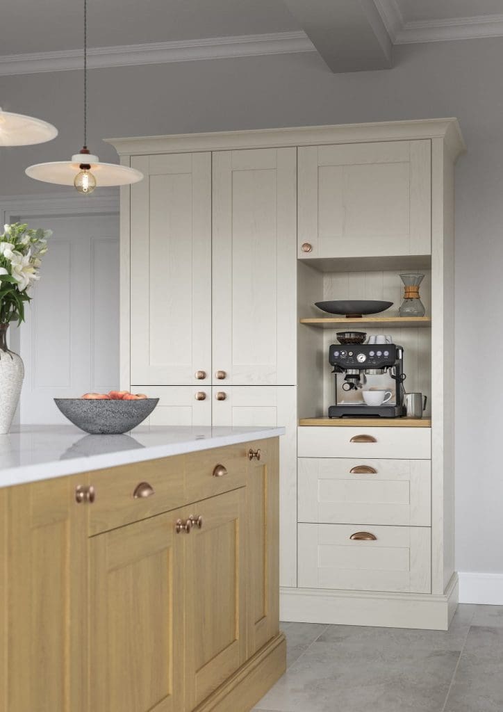 Madison Light Oak And Ivory Cameo 3 | Aristocraft Kitchens