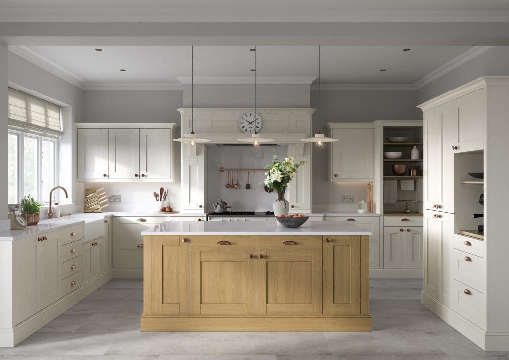 Madison Light Oak And Ivory Main Shot | Aristocraft Kitchens