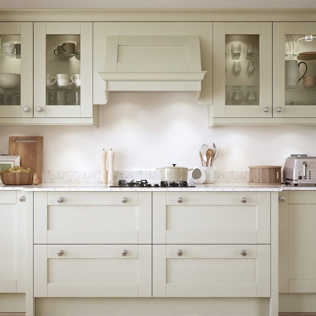 Madison Mussel And Sage Green Cameo 1 | Aristocraft Kitchens