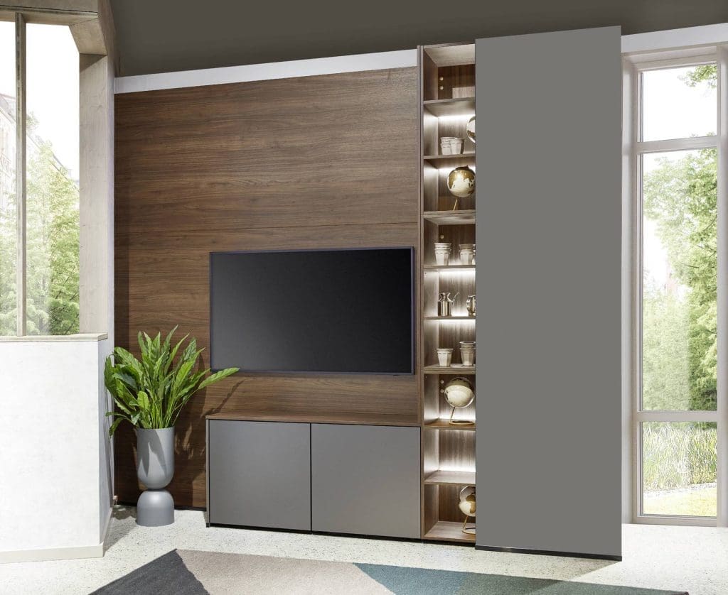 Nobilia Wooden Storage Tv Caninet | Aristocraft Kitchens