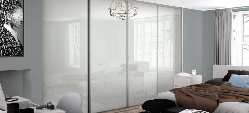 Classic Range Sliding Wardrobe Frames White Translucent Panels Slide | Aristocraft Kitchens